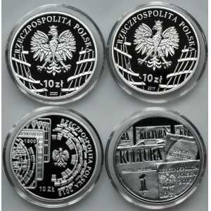 Zestaw, 10 złotych 2017-2020 (4 szt.)