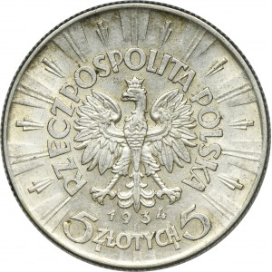 Piłsudski, 5 złotych 1934