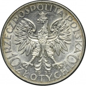 Głowa Kobiety, 10 złotych Warszawa 1932