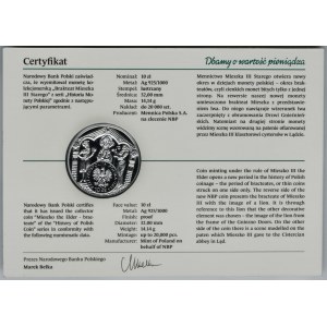 10 złotych 2014 Brakteat Mieszka III Starego