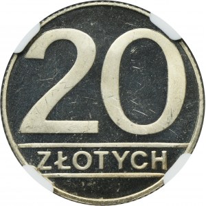 20 złotych 1989 - NGC PF66 ULTRA CAMEO - LUSTRZANKA