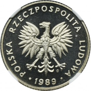 20 złotych 1989 - NGC PF66 ULTRA CAMEO - LUSTRZANKA