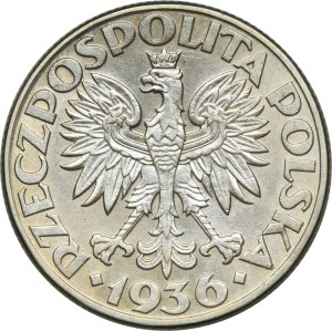 Żaglowiec, 2 złote 1936