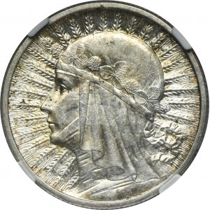 Głowa Kobiety, 2 złote 1933 - NGC MS61