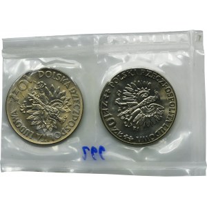 Zestaw, PRÓBA, 10 złotych 1971 (2 szt.)