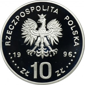 10 złotych 1996 Zygmunt II August, Półpostać - RZADKIE