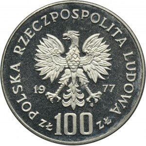 PRÓBA NIKIEL, 100 złotych 1977 Zamek Królewski na Wawelu