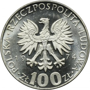 PRÓBA NIKIEL, 100 złotych 1974 Maria Curie-Skłodowska