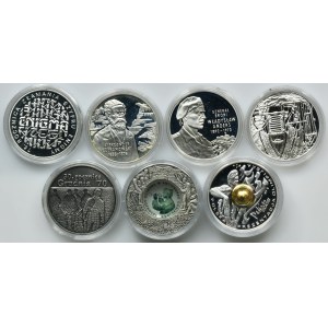Zestaw, 10 złotych 2000-2008 (7 szt.)