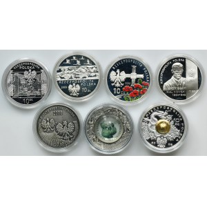 Zestaw, 10 złotych 2000-2008 (7 szt.)