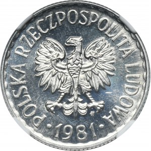 1 złoty 1981 - NGC MS65
