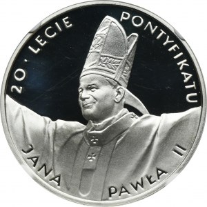 10 złotych 1998 20-lecie pontyfikatu Jana Pawła II - NGC PF68 ULTRA CAMEO