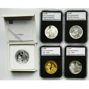 Set, 10 gold 1999-2020 (5 pieces).