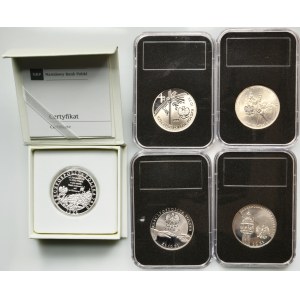 Zestaw, 10 złotych 1999-2020 (5 szt.)