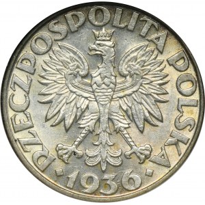 Żaglowiec, 2 złote 1936