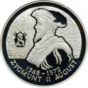 10 złotych 1996 Zygmunt II August - popiersie