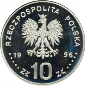 10 złotych 1996 Zygmunt II August - popiersie