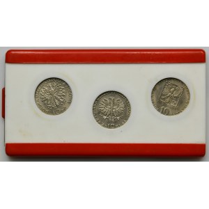 Zestaw, 10 złotych 1971 FAO (3 szt.)