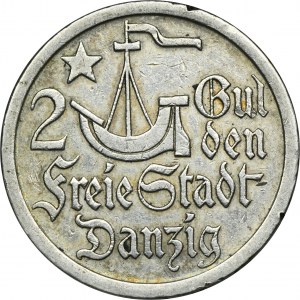 Free City of Danzig, 2 gulden 1923