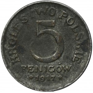 Kingdom of Poland, 5 fenig 1917