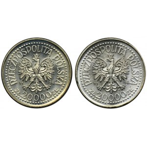 Zestaw, 20.000 złotych 1994 Zygmunt I Stary (2 szt.)