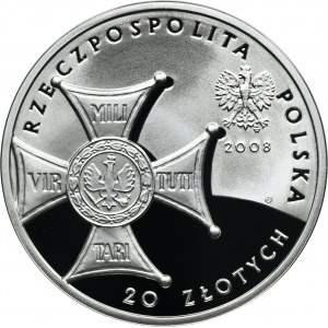 20 złotych 2008 90. Rocznica Odzyskania Niepodległości