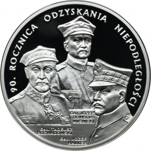 20 złotych 2008 90. Rocznica Odzyskania Niepodległości
