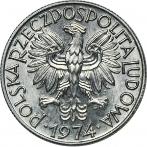 5 złotych 1974 Rybak - słoneczko