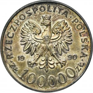 100.000 złotych 1990 Solidarność - TYP A