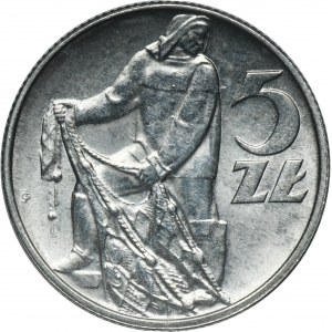 5 złotych 1974 Rybak - drobne słoneczko