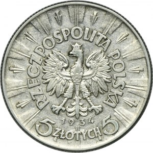 Piłsudski, 5 złotych 1934