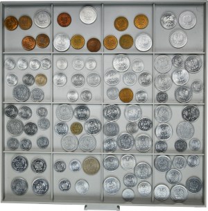 Set, People's Republic of Poland, Mix of coins (105 pieces) - mostly mint.