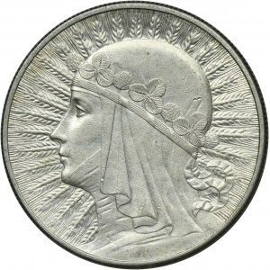 Głowa Kobiety, 10 złotych Londyn 1932