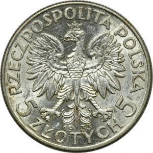 Głowa Kobiety, 5 złotych Warszawa 1933