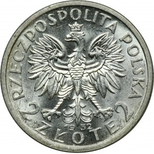 Głowa Kobiety, 2 złote 1932