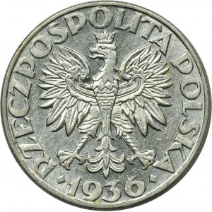 Żaglowiec, 5 złotych 1936