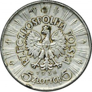 Piłsudski, 5 złotych 1936