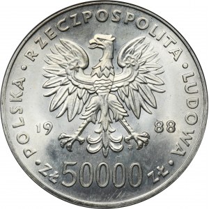50.000 złotych 1988 Piłsudski