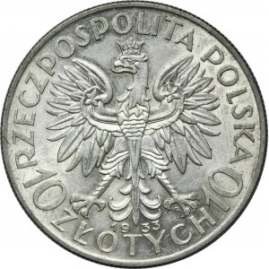 Głowa Kobiety, 10 złotych Warszawa 1933