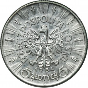 Piłsudski, 5 złotych 1934