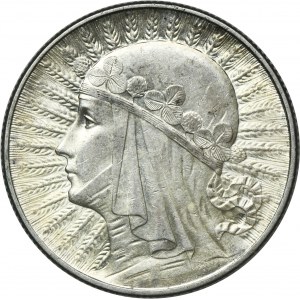 Głowa Kobiety, 5 złotych Warszawa 1933