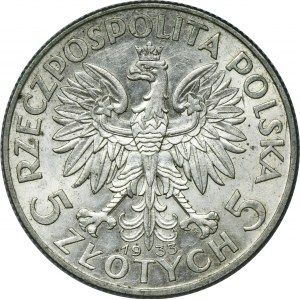 Głowa Kobiety, 5 złotych Warszawa 1933