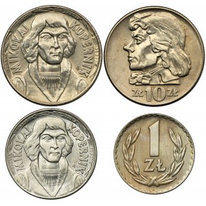 Zestaw, 1-10 złotych 1949-1968 (4 szt.)