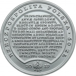 Skarby Stanisława Augusta, 50 złotych 2019 Stefan Batory