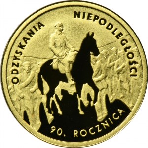 50 złotych 2008 90. Rocznica Odzyskania Niepodległości