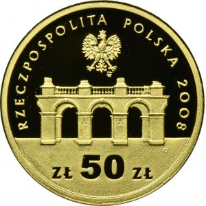 50 złotych 2008 90. Rocznica Odzyskania Niepodległości