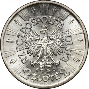 KOPIA, Piłsudski, 2 złote 1936