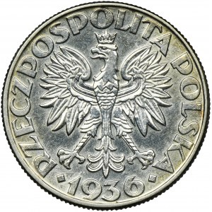 Żaglowiec, 5 złotych 1936