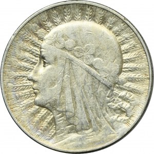 Głowa Kobiety, 5 złotych Warszawa 1932 - RZADKIE