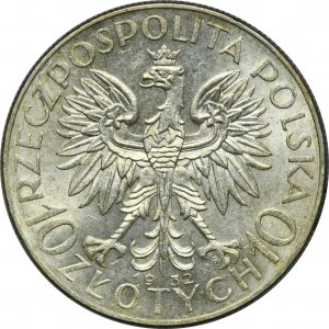 Głowa Kobiety, 10 złotych Warszawa 1932